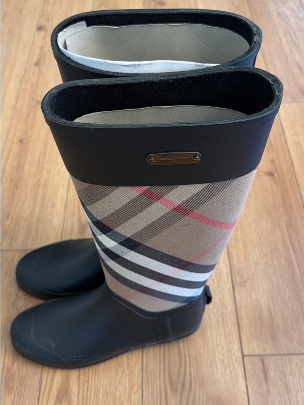 Burberry Clemence Rain Boots - Picture 3 of 5